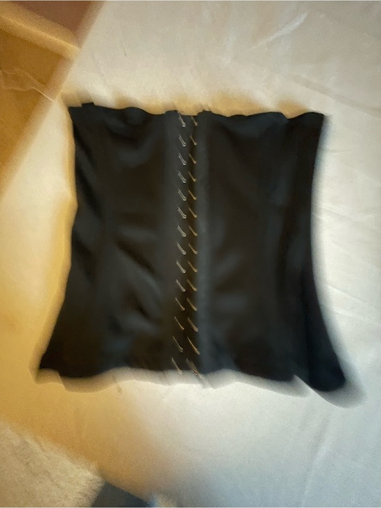 Source Unknown Other - Black Corset Top with Front Hook Closure